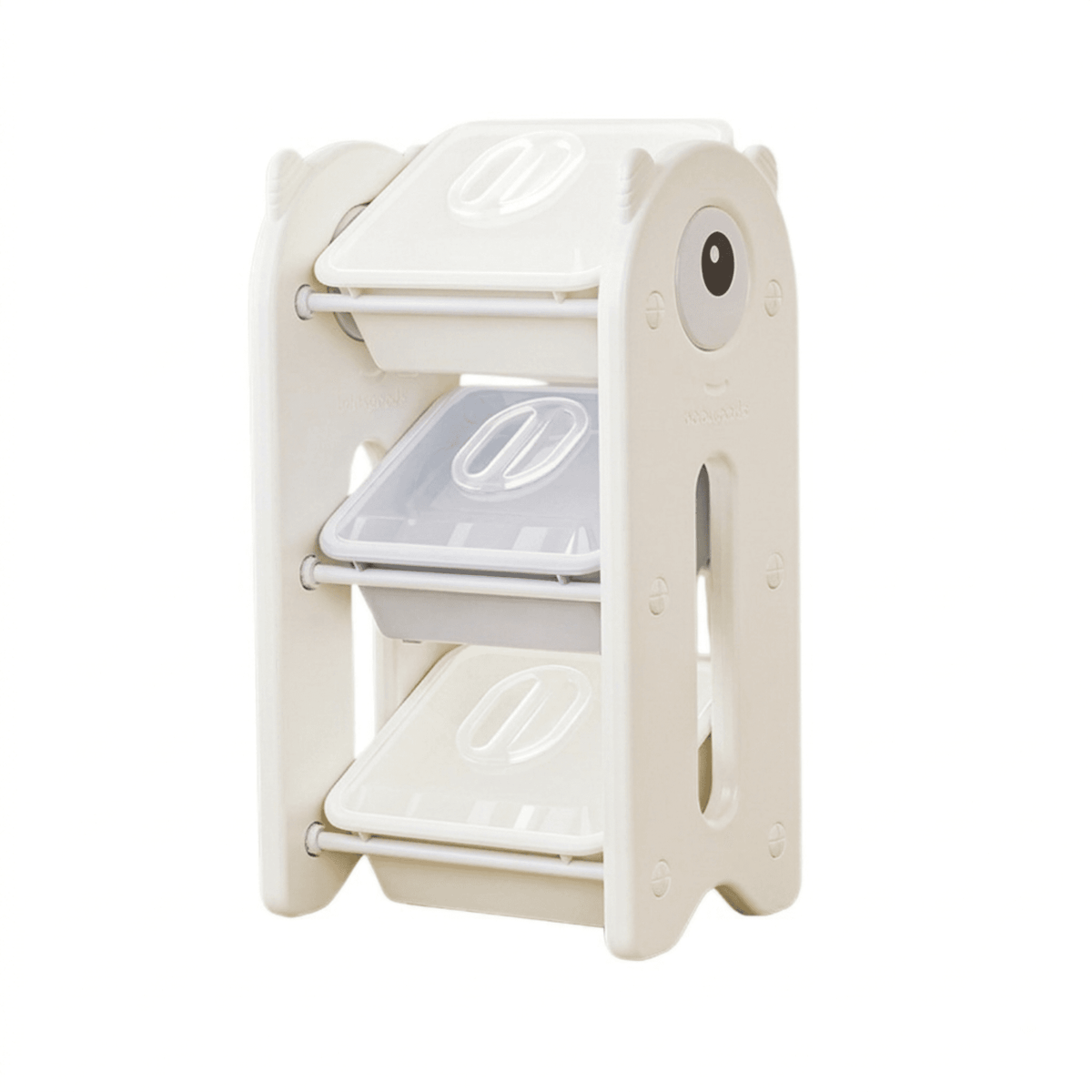 Étagère de rangement jouets modèle simple avec 3 bacs