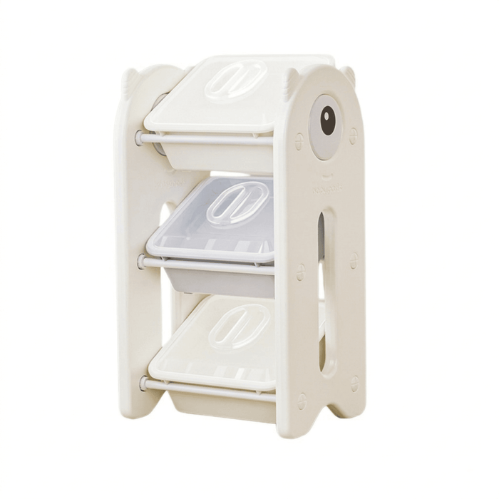 Étagère de rangement jouets modèle simple avec 3 bacs