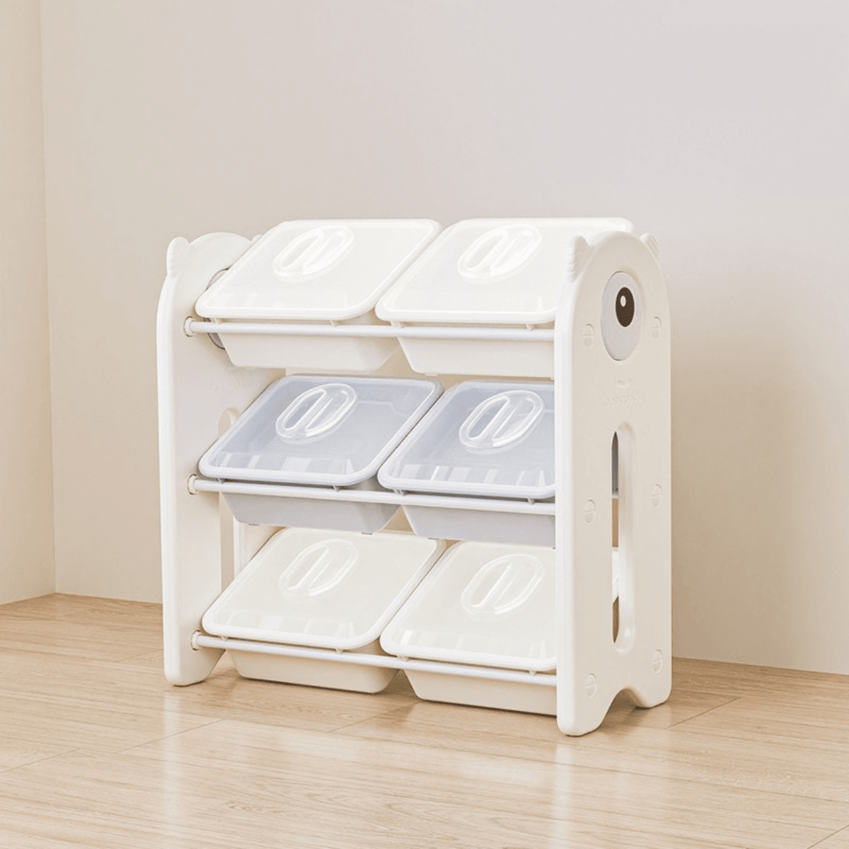 Étagère à jouets MICCOO dans une chambre d'enfant