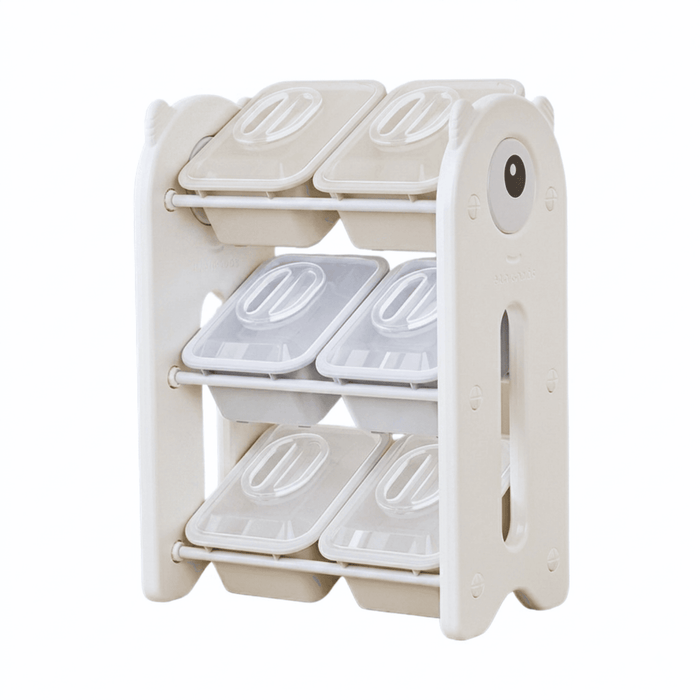Étagère de rangement jouets modèle double étroite